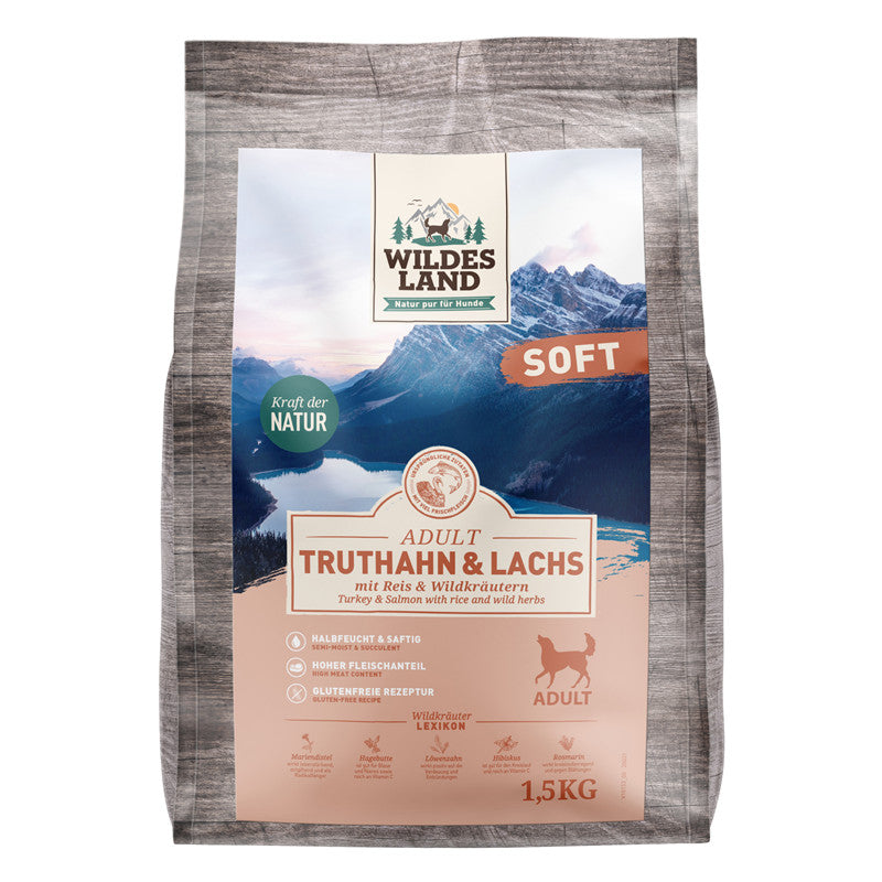 Wildes Land Truthahn und Lachs mit Reis Soft 1,5 kg