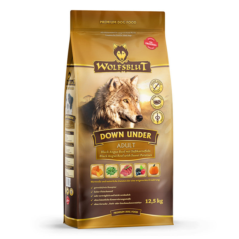 Wolfsblut Hunde Trockenfutter Down Under Black Angus Beef & Süßkartoffel 12,5 kg