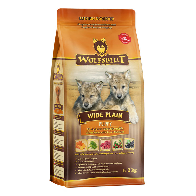 Wolfsblut Hunde Trockenfutter Puppy Wide Plain Pferdefleisch & Süßkartoffel 2 kg