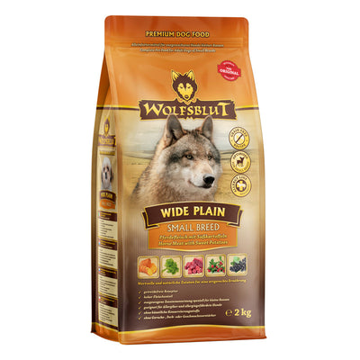 Wolfsblut Hunde Trockenfutter Wide Plain Small Breed Pferdefleisch & Süßkartoffel 2 kg