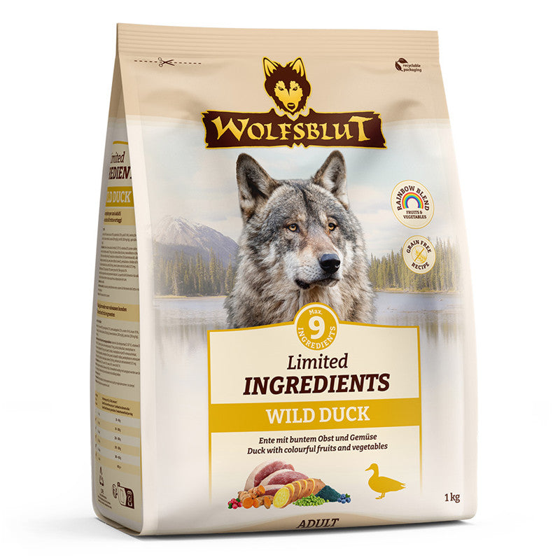 Wolfsblut Limited Ingredients Wild Duck Adult - Ente mit Kartoffel 1 kg