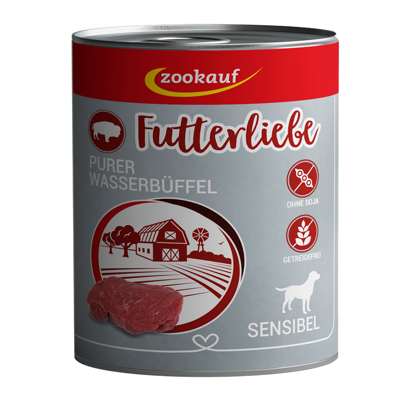 zookauf Futterliebe Sensibel Purer Wasserbüffel 800 g