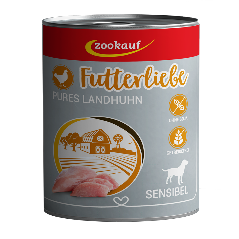zookauf Futterliebe Sensibel Pures Landhuhn 800 g