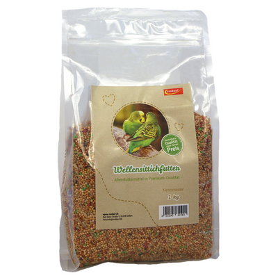 zookauf Vogel Futter Premium für Wellensittich 1 kg