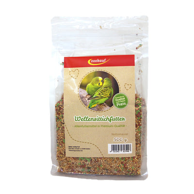 zookauf Vogel Futter Premium für Wellensittich 500 g