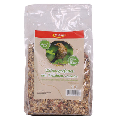 zookauf Wildvogelfutter mit Früchten schalenlos 2 kg